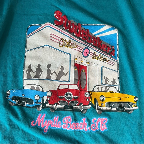Vintage Single Stitch Studebakers Diner Myrtle Beach T-Shirt - Picture 3 of 8